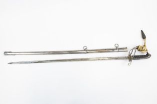 A Victorian Artillery officer's sword of the 1st Sussex Artillery Volunteers, blade 32½", by