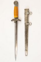 A scarce Third Reich TeNo leader's dagger, the blade etched with TeNo eagle and Original Eickhorn