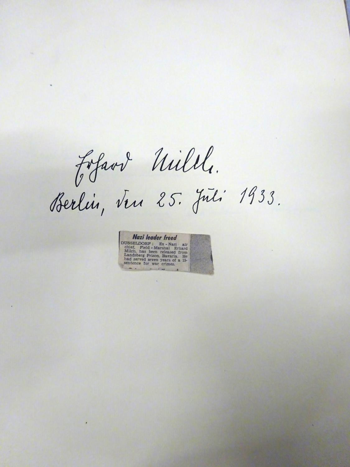 An interesting large format "visitors book", headed "Deutscher Luftsport Verband", commemorating the - Image 7 of 8