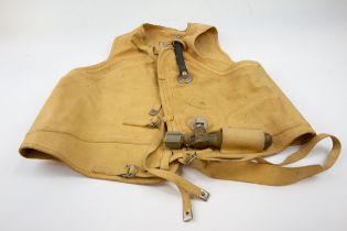 A good WWII Battle of Britain era German Luftwaffe life jacket, with compressed air bottle, and