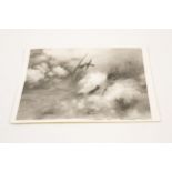 A photograph of an original painting by Frank Wootton entitled "Achtung Spitfire", of a Spitfire