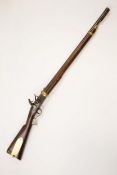 An extremely rare .62" Sartoris breech loading Volunteer Baker flintlock rifle, c 1820, 45½"