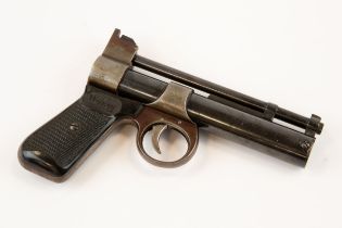 A post war pre 1958 Webley Junior air pistol, number 432. GWO & C, retaining 60% of original finish.