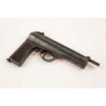 A scarce .177" smooth bore Second Model Titan air pistol, numbered 49 on the breech and rotating