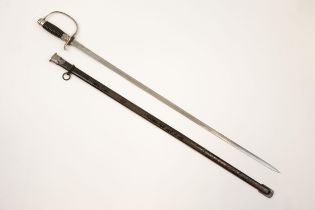 A Third Reich Police Subordinate's sword, plain blade by Paul Weyersberg & Co, Solingen, in its