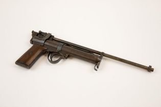 A very rare .177" Cogswell & Harrison "Certus" barrel cocking air pistol/rifle, 14" overall,