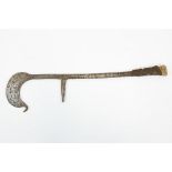An African throwing knife, probably from northern Nigeria, 26" overall, of heavy construction,