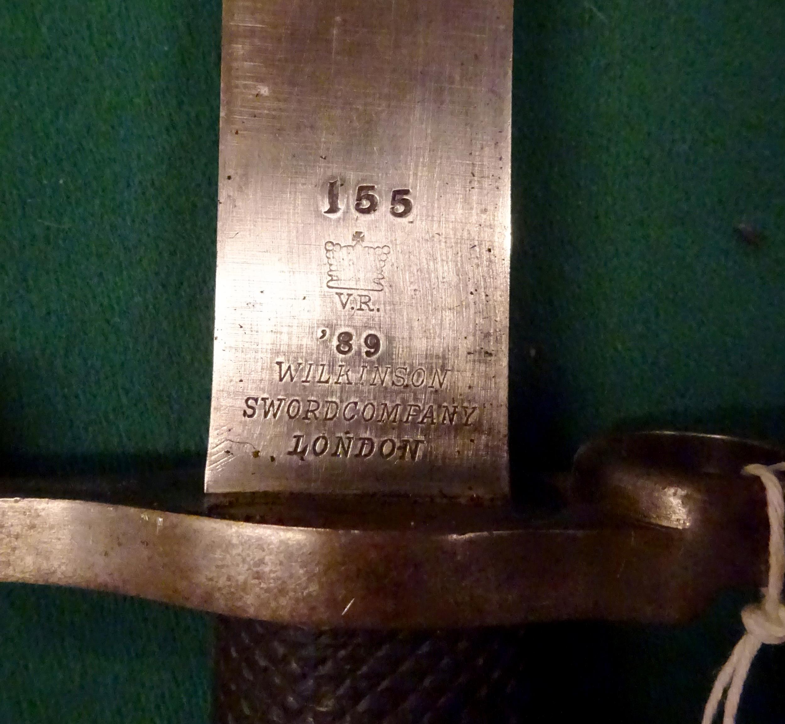 A P1887 Mark 3 sword bayonet for the Martini Henry rifle, the unfullered blade by Wilkinson Sword - Image 7 of 9