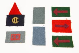 7 Canadian cloth felt formation signs, one 2nd Division. GC £50-70
