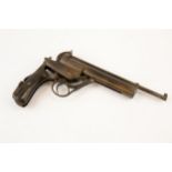 A rare .177" first type Westley Richards Highest Possible air pistol, number 111, the air chamber
