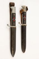 A Third Reich Hitler Youth Knife, with mark of Klittermann & Moog Solingen, and with RZM mark and "