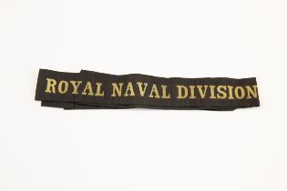 WWI British Royal Naval Division cap tally. £50-80