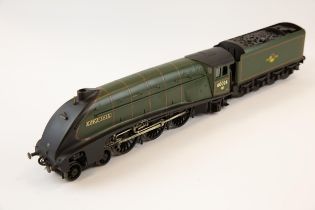 A 2-rail kit built electric O Gauge Class A4 BR/ex LNER 4-6-2 Streamlined locomotive and 8 wheeled