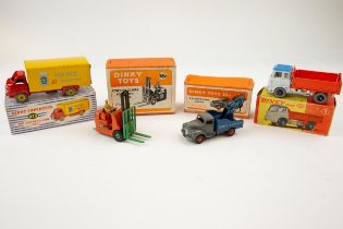 5 Dinky Toys. A Bedford Airport Fire Tender with Flashing Light (276). In bright red with battery