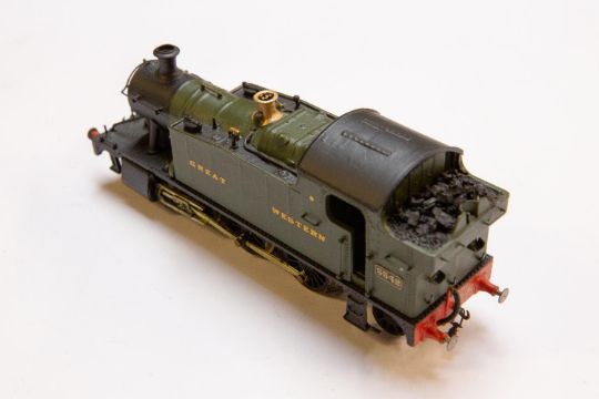 A fine quality brass 00 gauge 2-rail electric Great Western class 55xx 2-6-2 Tank Locomotive. RN - Image 2 of 2