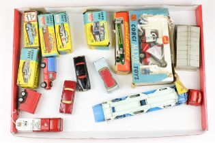 15 1960s Corgi models. Lot includes No.1142 Corgi major Holmes wrecker, with 2 figures, boxed. No.