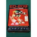 Horizon Ed 209 Robocop 1:9 scale vinyl model kit, 11" tall. Made In Japan 1989. Boxed, some wear.