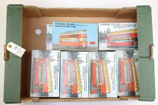 11 Tower trams London E1 class tram (open platforms), plastic model kit 1:76 scale, together with