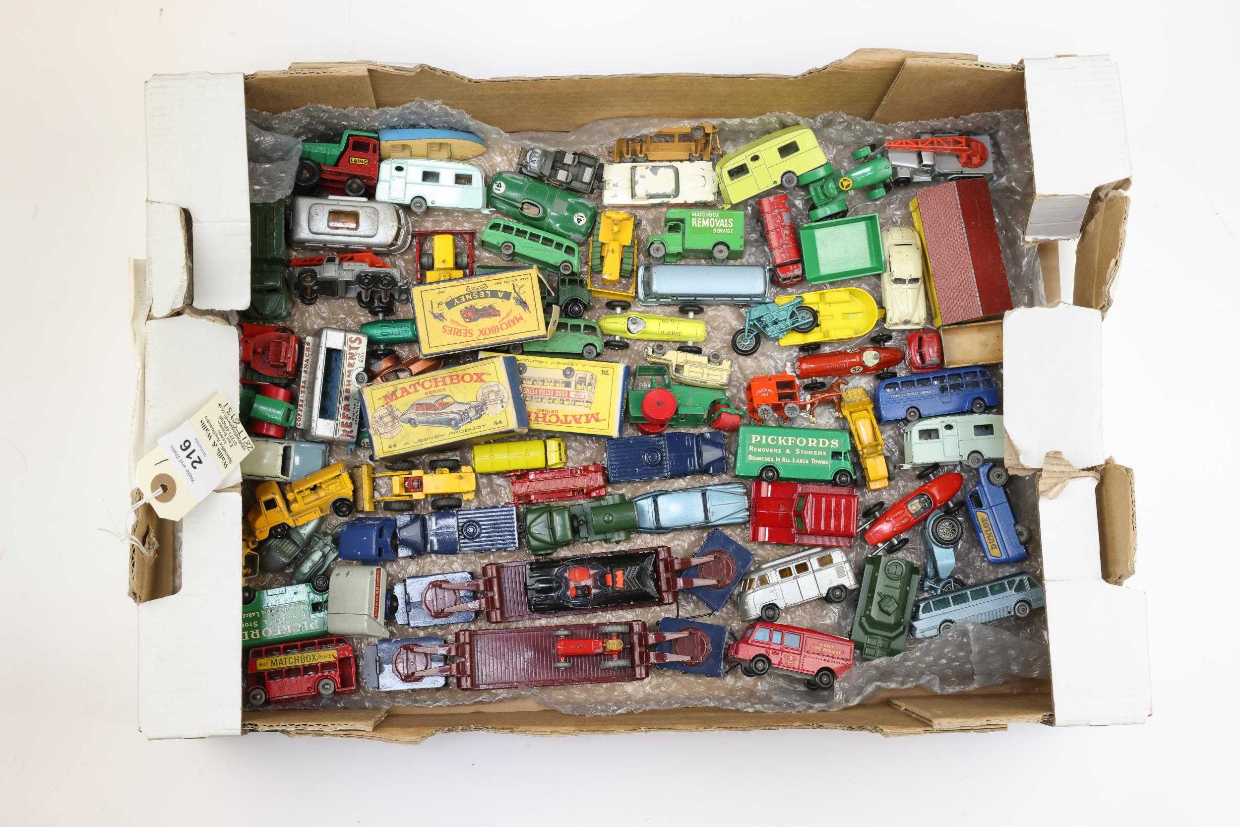 60+ Matchbox moko lesney & regular wheels. Includes, 2x Pickfords van in green, 2x Pickford low