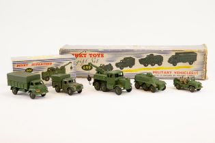 Dinky Toys Gift Set (699) Military (1). Comprising Austin Champ, 1-Ton Cargo Truck, Armoured