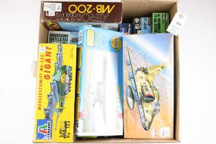 15 unmade model kits. 6x Italeri - 5x 1:72 - Messerschmitt ME-323 GIANT. GOTHA GO 242/244.