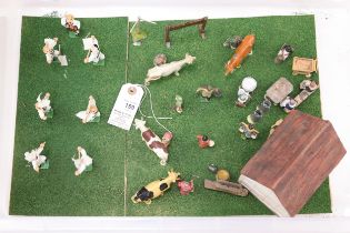 A well made Diorama. 'Morris Men & Dairy' using Britains etc Figures and accessories. Including 6