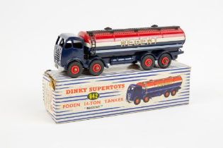Dinky Supertoys Foden Regent Tanker (942). FG type Foden in red, white and blue livery. Boxed,