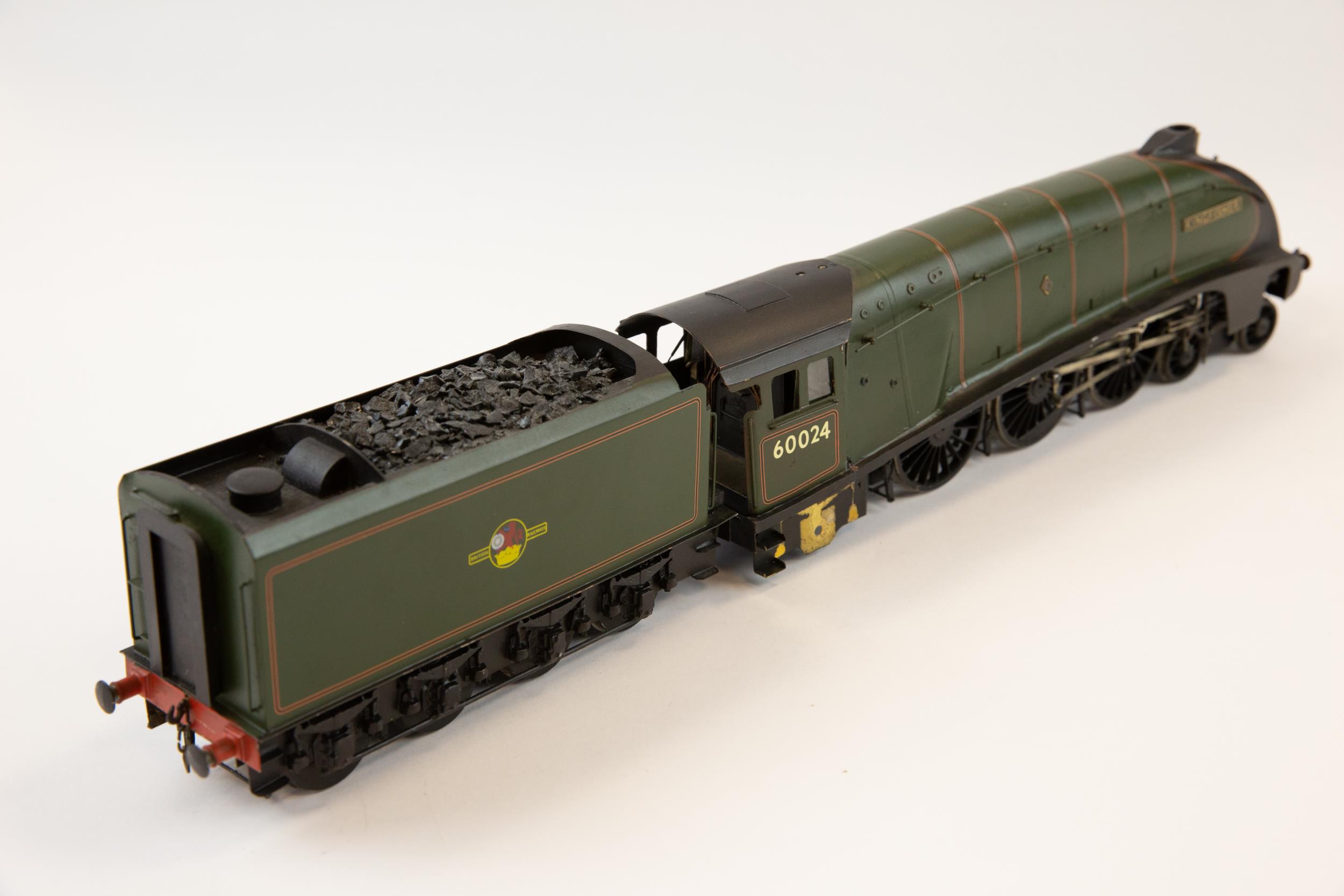 A 2-rail kit built electric O Gauge Class A4 BR/ex LNER 4-6-2 Streamlined locomotive and 8 wheeled - Image 2 of 2