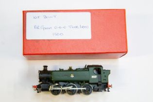 A kit built electric BR 0-6-0 panier tank locomotive. In Brunswick green livery, number 1500. Boxed.