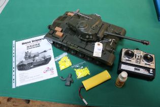 A Heng Long Radio Controlled model of an American Snow Leopard Tank. An impressive 1/16 scale