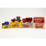 4 Dinky Toys. Bedford Coca-Cola Truck (402). Red with white roof & red plastic wheels. Routemaster