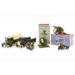 Britians lead toys. Includes 2 motorcycle machine gunner corps, both original with figures, a