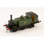 An O gauge Dapol GWR Terrier A1/A1XX Tank Locomotive. in dark green livery, named "Portishead".