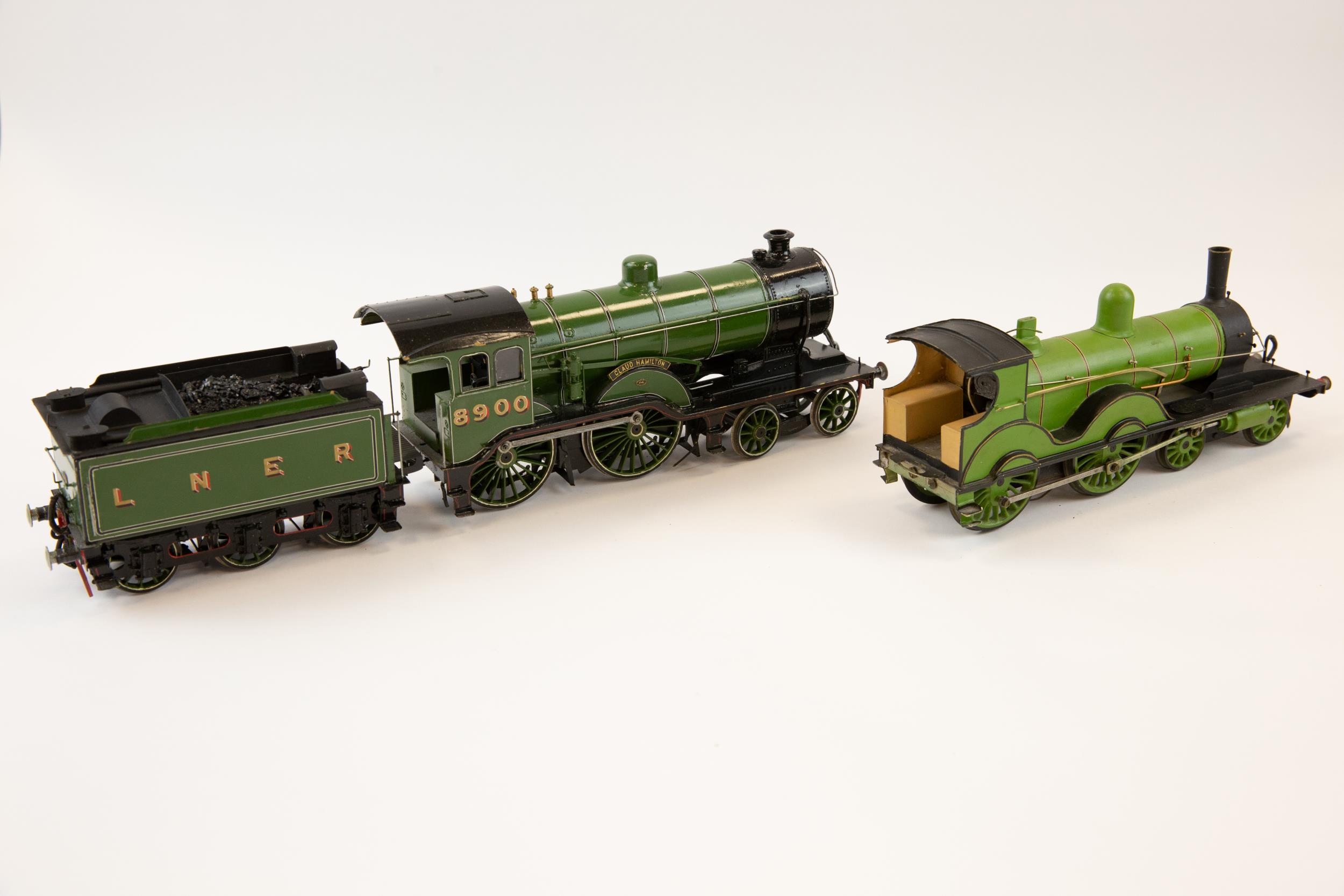 2 O Gauge Locomotives. A partly restored Hornby 2-rail electric LNER Tender Locomotive, named "Claud - Image 2 of 2