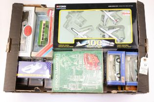 A quantity of various makes. Including EFE buses and coaches, ERTL and Maisto 1:43 series American