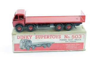 Dinky Supertoys Foden Flat Truck With Tailboard (503). 1st type with DG Cab. Cab and rear body in