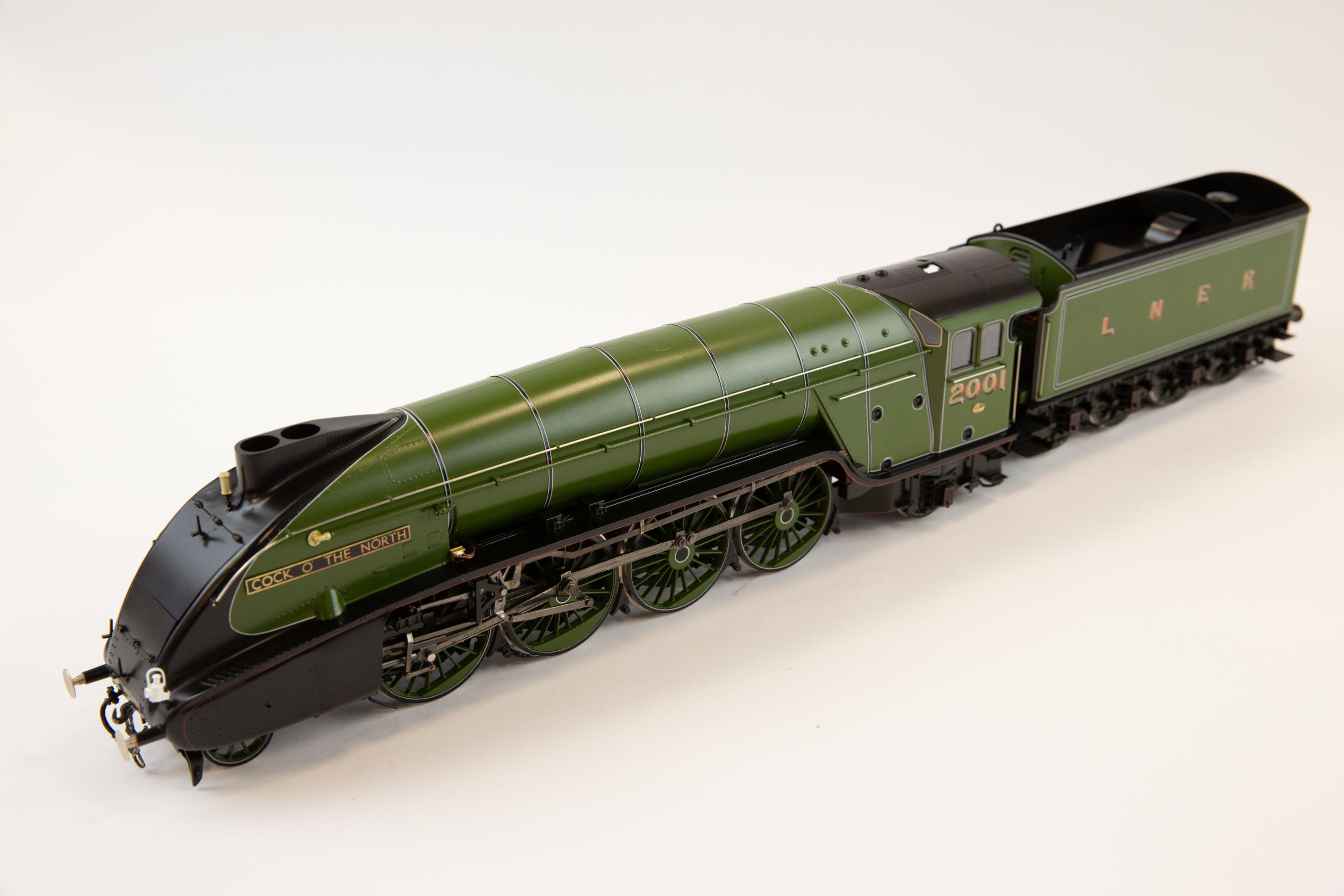 L.H. Loveless & Co 2-rail O gauge Class P2 LNER 2-8-2 Streamlined locomotive and 8 wheeled