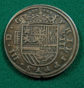 Spain: Philip II (1598-1621) AR 8 Reales 1620, VF (small nick at 6 o'clock edge) £150-200