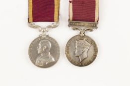 Army LS&GC, George V Military bust, (T.15761 Sd.S.Sjt A.W. Elley R.A.S.C.), GVF; Army LS & GC,