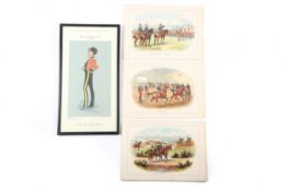 A limited edition caricature print of an officer of the 