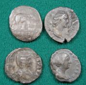 Ancient coins (12), many in poor/v worn condition, but including Julius Ceasar AR Denarius, 