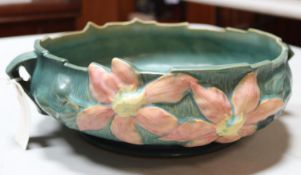 A vintage 1950s pottery bowl by Roseville U.S.A 6 -10