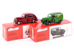 2 Somerville. Fordson 5CWT Van. An example in 'Castrol' green livery, black wheels with body