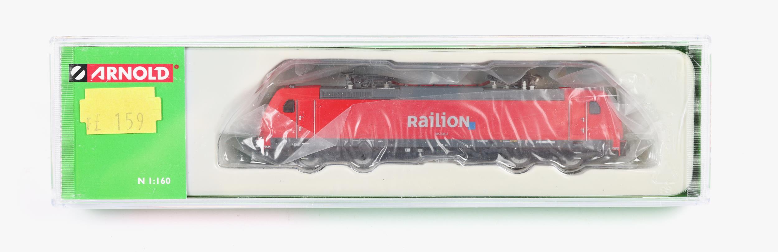 ARNOLD (Hornby) HN2105 DB Railion Elektrolokomotive BR 1852, 185 238-3, Epoche VI. Boxed, as new. Ex