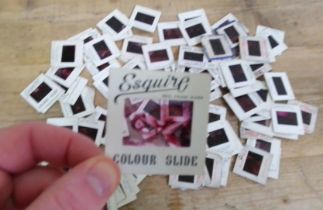 Approximately 100 vintage glamour slides including Esquire, Harrison Marks and Toomey Brothers.