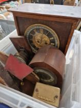 A box of clocks.