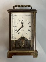 A Schatz & Co 8 day skeleton clock