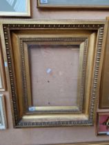 A 19th century gilt frame, 54.5cm x 65cm, aperture 29.5cm x 40cm, internal recess 41.2cm x 31cm.