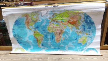 Philip's Large School-Room Map of the Physical on Winkel's Projection.