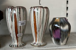Three small German vases
